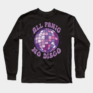 All Panic No Disco - Purple Long Sleeve T-Shirt